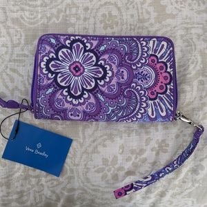New with tags- Vera Bradley purple wristlet